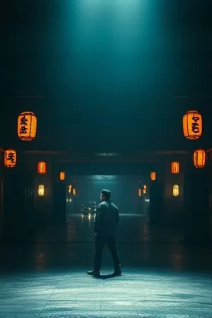 山那边的邮差竖版海报，绿色山坡上一个骑着自行车的邮差剪影